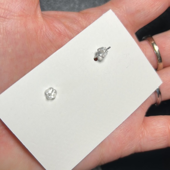 3/$25 Dainty Blue Rhinestone Water Drop Earrings - Picture 5 of 5